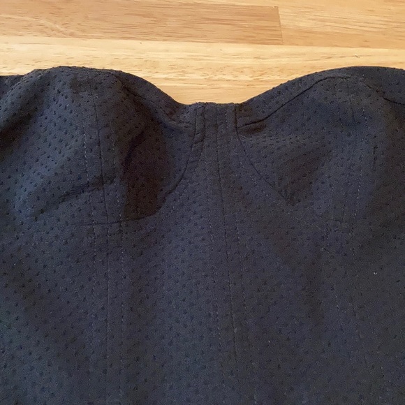 Express Black Strapless Peplum Top - Picture 2 of 5